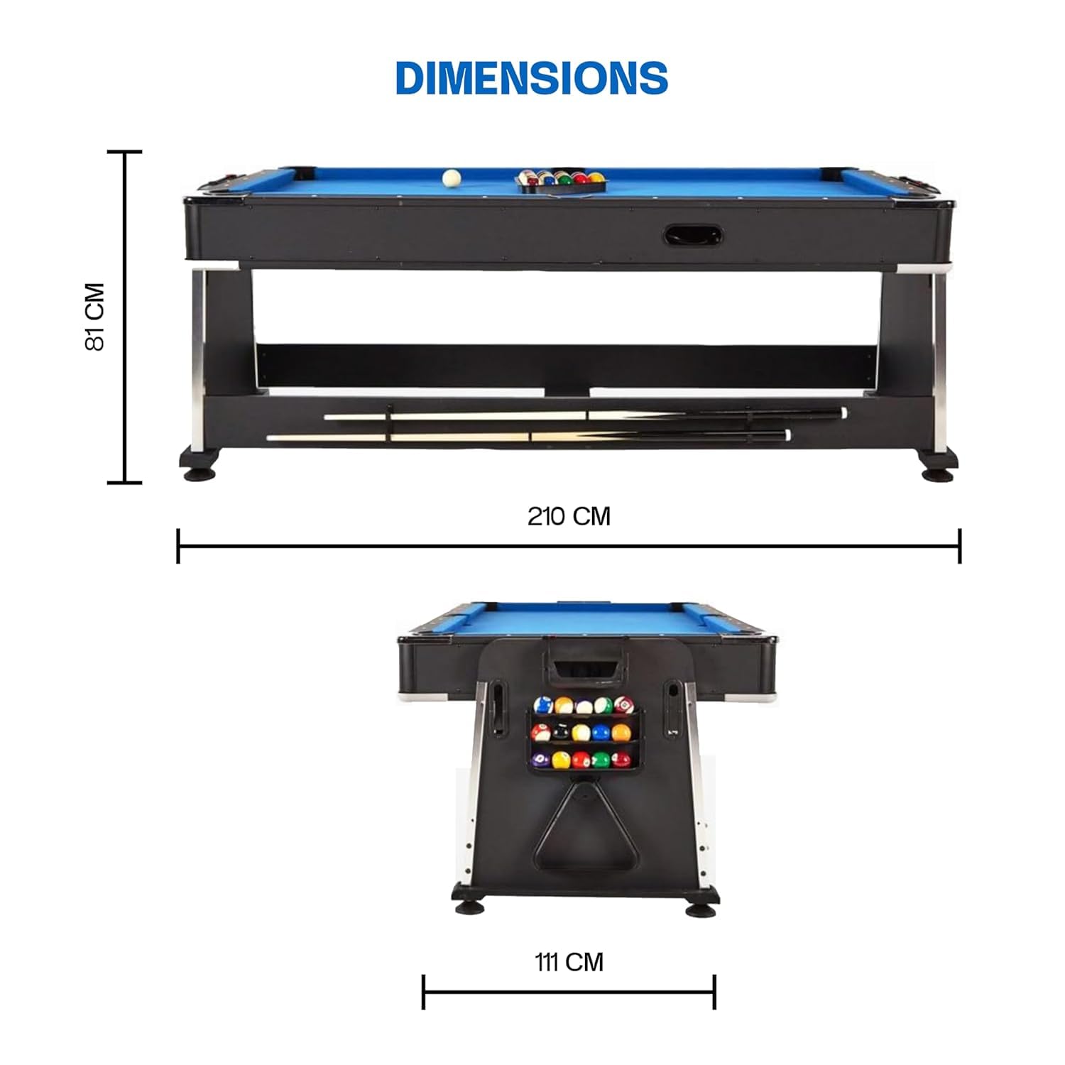 Buy Toy Cult 4-in-1 Multi Game Table, Pool, Table Tennis, Air